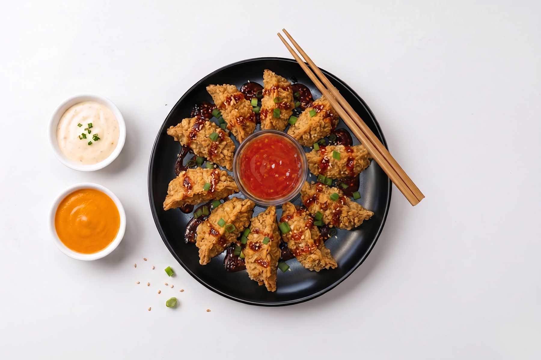 Signature Kimchi Chicken Crunchy Kurkure Momos [10 Pieces]