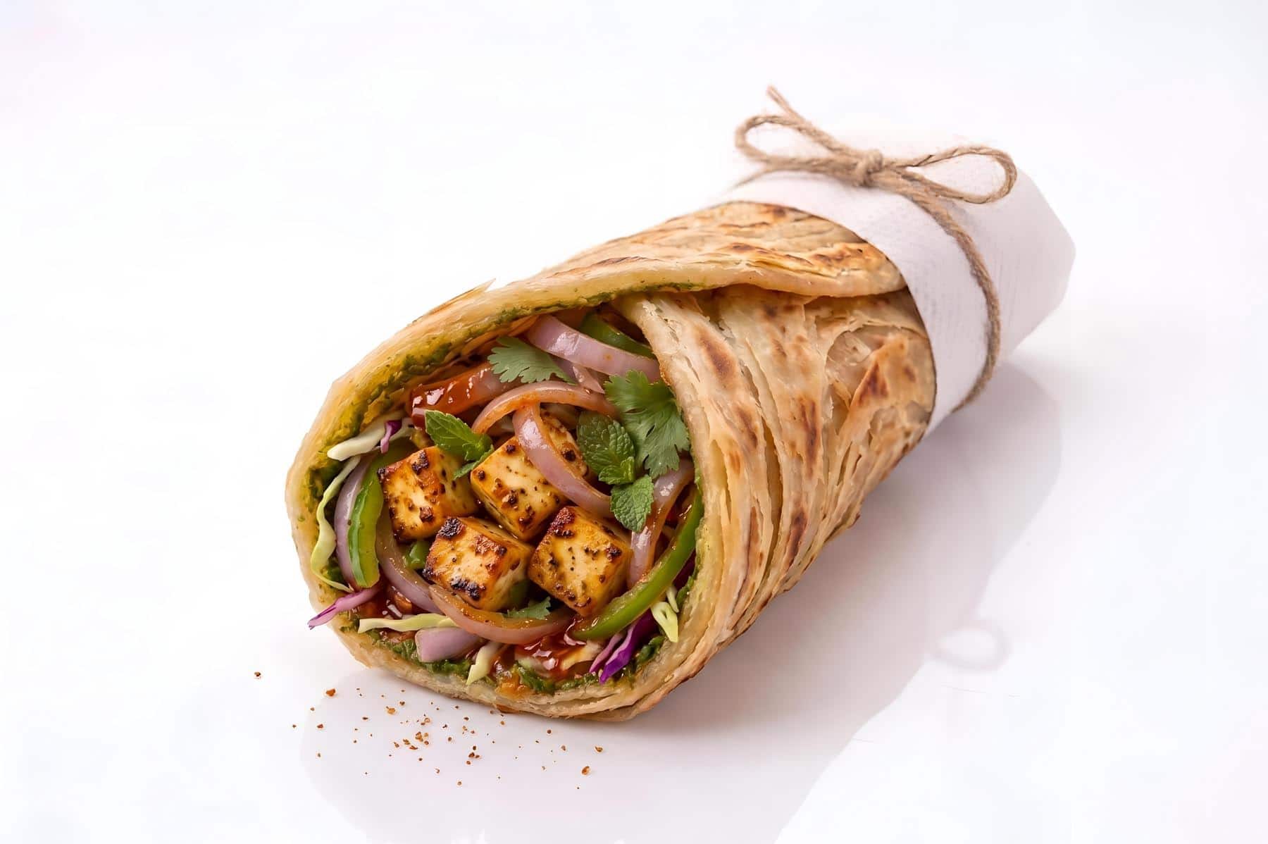 Grilled Paneer Kathi Roll